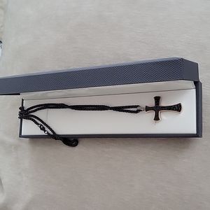 Beautiful black cross necklace